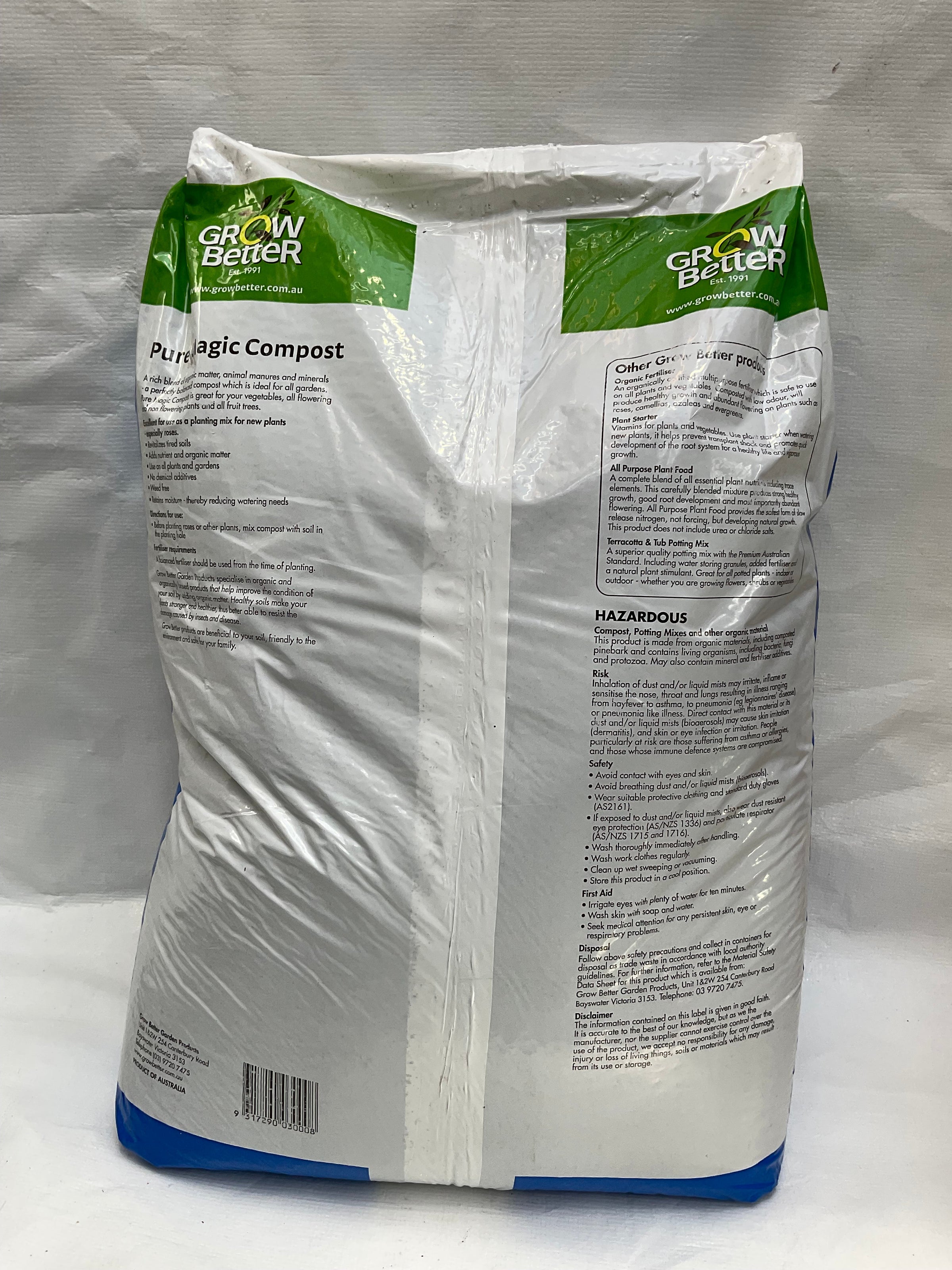 Pure Magic Compost Pure Magic Compost 30 lt | Formosa Gardens Nursery, Ballarat
