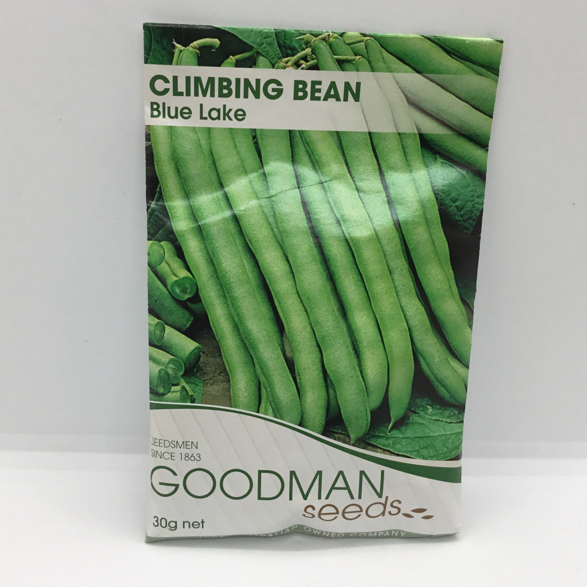 Beans climbing blue lake seeds Ballarat nursery plants herbs vegetables