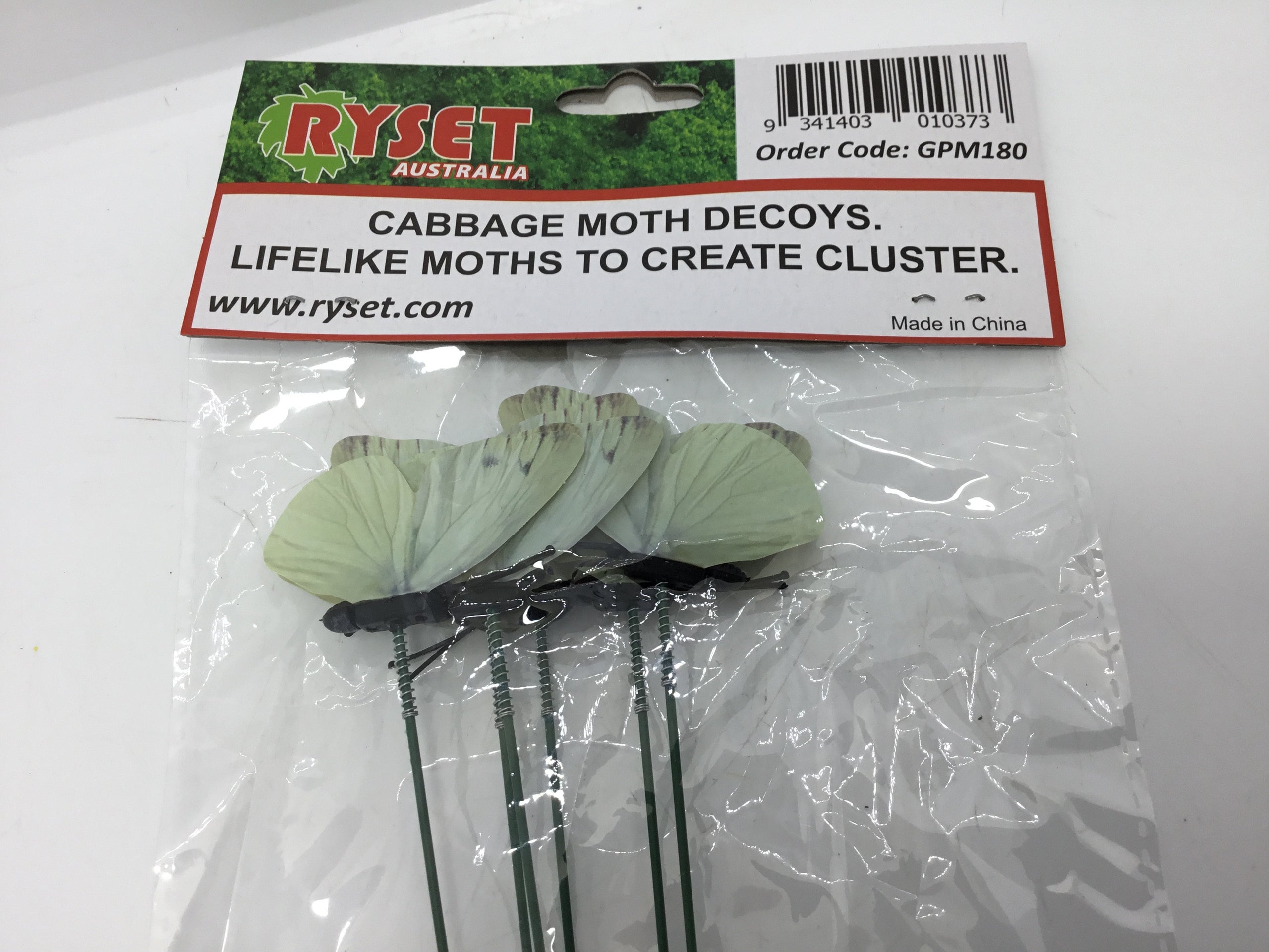 Cabbage Moth Decoys Formosa Gardens Nursery, Ballarat